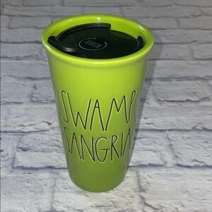 Rae Dunn "SWAMP SANGRIA" ceramic travel mug
